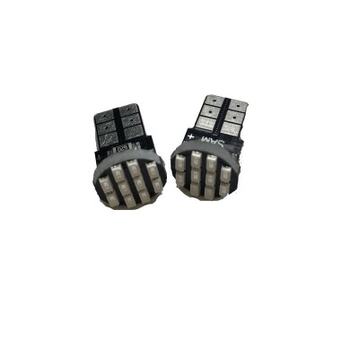 لامپ چراغ کوچک خودرو سام قرمز 10SMD پایه آریایی فشاری بسته 2 عدی